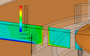 Inlet: volume flow, outlet: pressure