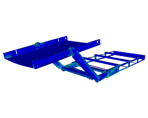 FEM strength calculation cassette lift