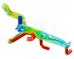 CFD-stromingsberekening collector