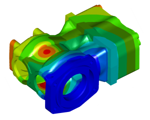 Research sound reduction compressor (modal and response analysis using FEM)