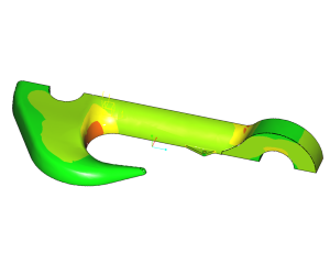 FEM analysis strength class ramshorn hook