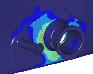 FEM simulation tilting nozzle