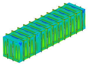 FEM analysis tank with flat walls