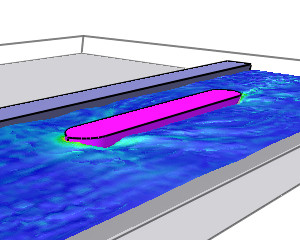 CFD analysis canal shipping