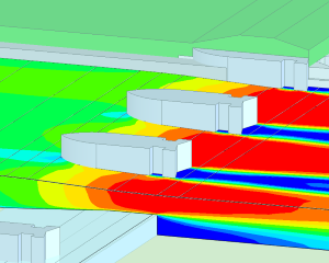 Flow analysis sluice (CFD)