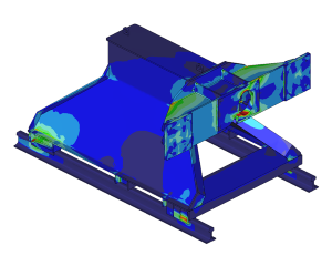 FEM analysis strength and deformation buffer stop