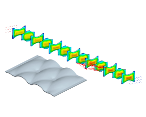 Calculation flow and heat transfer pillow plate heat exchanger