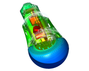 CFD heat analysis LED lamp