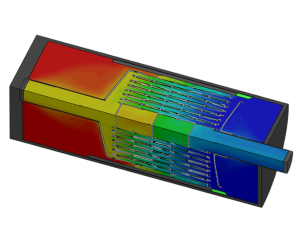 CFD analysis flow and heat transfer heat exchanger