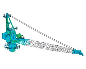 Explosion analysis (blast) crane using FEM