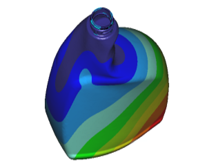 Calculation stiffness plastic bottle (FEM analysis)