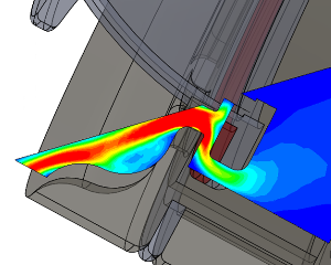 CFD flow calculation travel cup