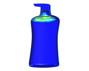 Calculating deformation soap bottle with FEM