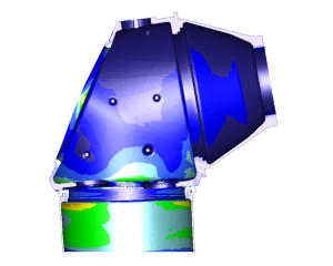 Calculating durability nacelle windturbine using FEM