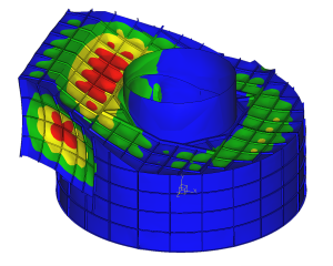 Strength analysis flue power plant