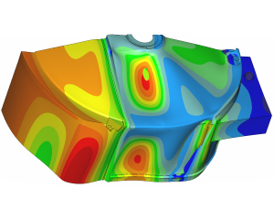 Thermal deformation curd tank (FEM)